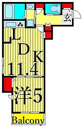 グランメゾン 1LDKの間取図画像