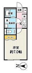 (仮称)キャメル北小岩2 1Kの間取図画像