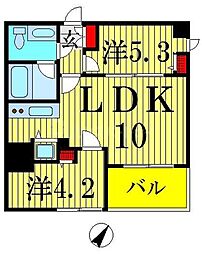 フォレストタワー29 2LDKの間取図画像