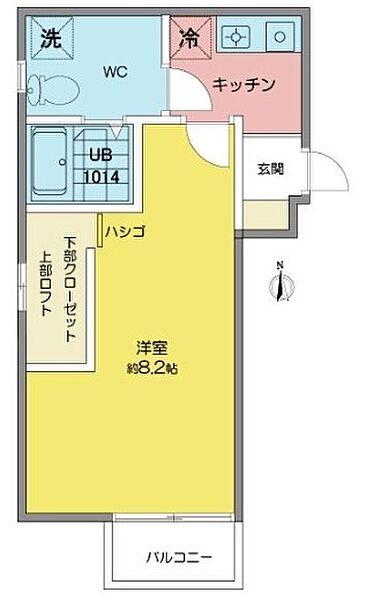 ノヴェル今池 201｜愛知県名古屋市千種区内山１丁目(賃貸アパート1K・2階・25.44㎡)の写真 その2