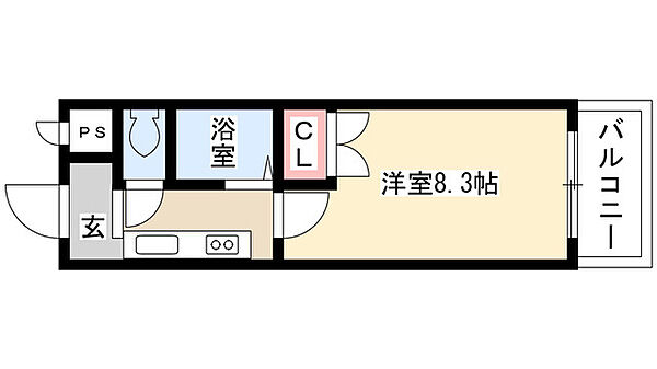 アゼリアヒルズ B203｜愛知県名古屋市名東区本郷１丁目(賃貸マンション1K・2階・24.90㎡)の写真 その2