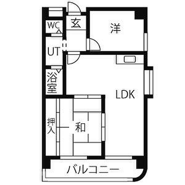 ファミール牧の里 303｜愛知県名古屋市名東区牧の里１丁目(賃貸マンション2LDK・3階・56.22㎡)の写真 その2