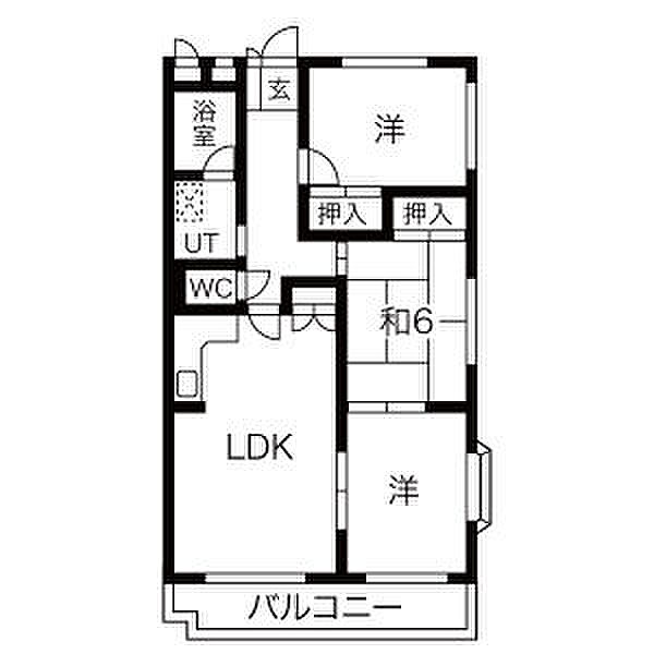 田辺ハイツNO.2 203｜愛知県名古屋市守山区金屋１丁目(賃貸アパート3LDK・2階・65.00㎡)の写真 その2