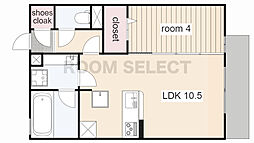 グレース川八 1LDKの間取図画像