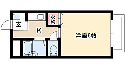 グレイシスS・K・B 1Kの間取図画像