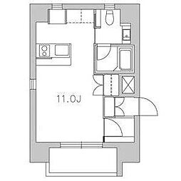 Marche3 ワンルームの間取図画像