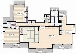 主税庵 3LDKの間取図画像