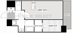 プレサンス名古屋グロウ 1LDKの間取図画像