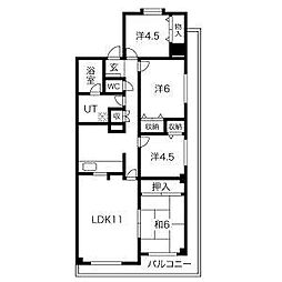 クレス 4LDKの間取図画像