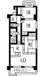 アルカディア・2牧の里 3LDKの間取図画像