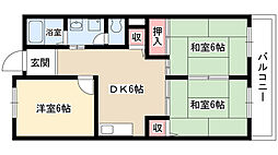 アドニス9 3DKの間取図画像