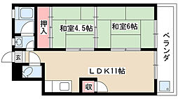 近藤ビル 2LDKの間取図画像