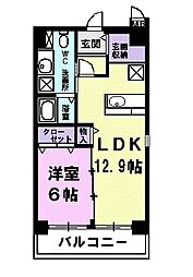 ビベンテ 1LDKの間取図画像