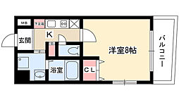 ステラヒルズ 1Kの間取図画像