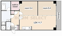 フィーブルサカエ 2LDKの間取図画像