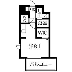 パルティール吹上アネックス ワンルームの間取図画像