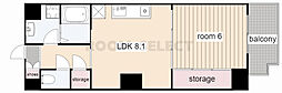センチュリーパーク千年2番館 1LDKの間取図画像