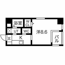 MAISONSPADE 1Kの間取図画像