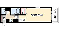 桜山アネックス ワンルームの間取図画像