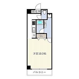エルブ入船 1Kの間取図画像