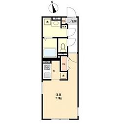 LUORE城西 ワンルームの間取図画像