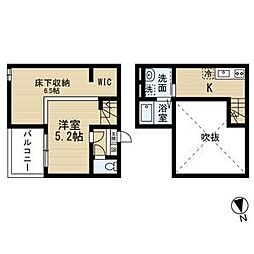 i・Room並木 ワンルームの間取図画像