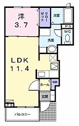 ファミール中野2 1LDKの間取図画像