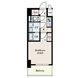 S-RESIDENCEKamimaezuSouth 1Kの間取図画像