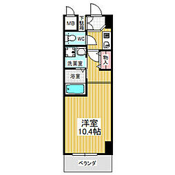 サウス名駅 1Kの間取図画像