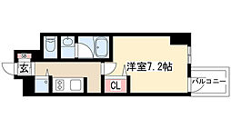 セイワパレス丸の内駅前プレミア 1Kの間取図画像