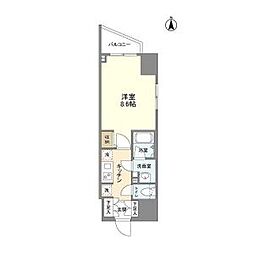 ELSTANZA徳川 1Kの間取図画像