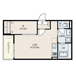 Jackhojin1 1LDKの間取図画像