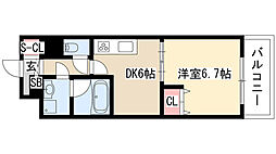 メイボーテセラ 1DKの間取図画像