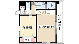 エトワール白金 1LDKの間取図画像