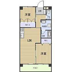 デセール砂子 3DKの間取図画像