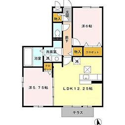 Droom京命 2LDKの間取図画像
