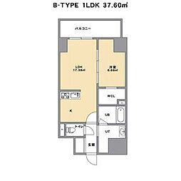 lives residense nakamurakoen 1LDKの間取図画像
