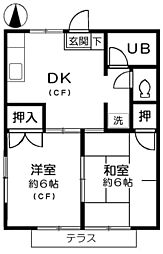 間取図画像 2DK
