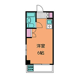 リミエール振甫 4階ワンルームの間取り