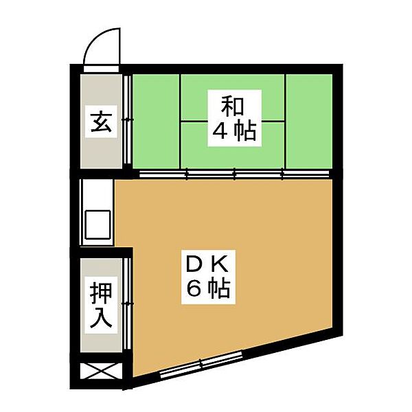 田中荘 ｜愛知県名古屋市千種区日岡町３丁目(賃貸アパート1DK・2階・22.20㎡)の写真 その2