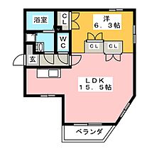 ＭＩＬＥＳ　ＴＯＮＥＳ F ｜ 愛知県名古屋市千種区西山元町３丁目（賃貸マンション1LDK・3階・46.59㎡） その2