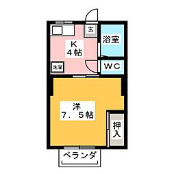 間取図画像 1K