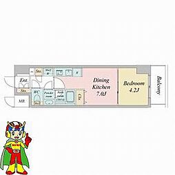名古屋市千種区今池5丁目マンション 1DKの間取図画像