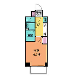 プレサンス広小路通今池 1Kの間取図画像