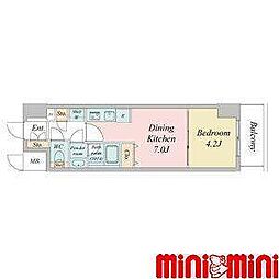 名古屋市千種区今池5丁目マンション 1DKの間取図画像