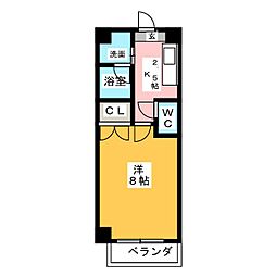 シテイライフ池下北 1Kの間取図画像