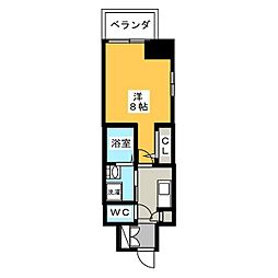 エステムコート名古屋今池アーバンゲート 1Kの間取図画像