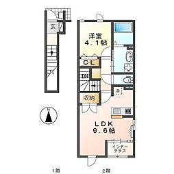 間取図画像 1LDK