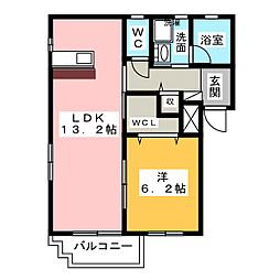 アイリスEJR 1LDKの間取図画像