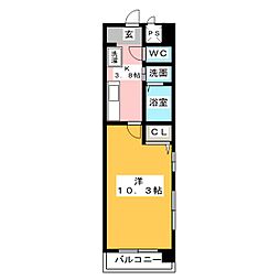 ArtereMK 1Kの間取図画像